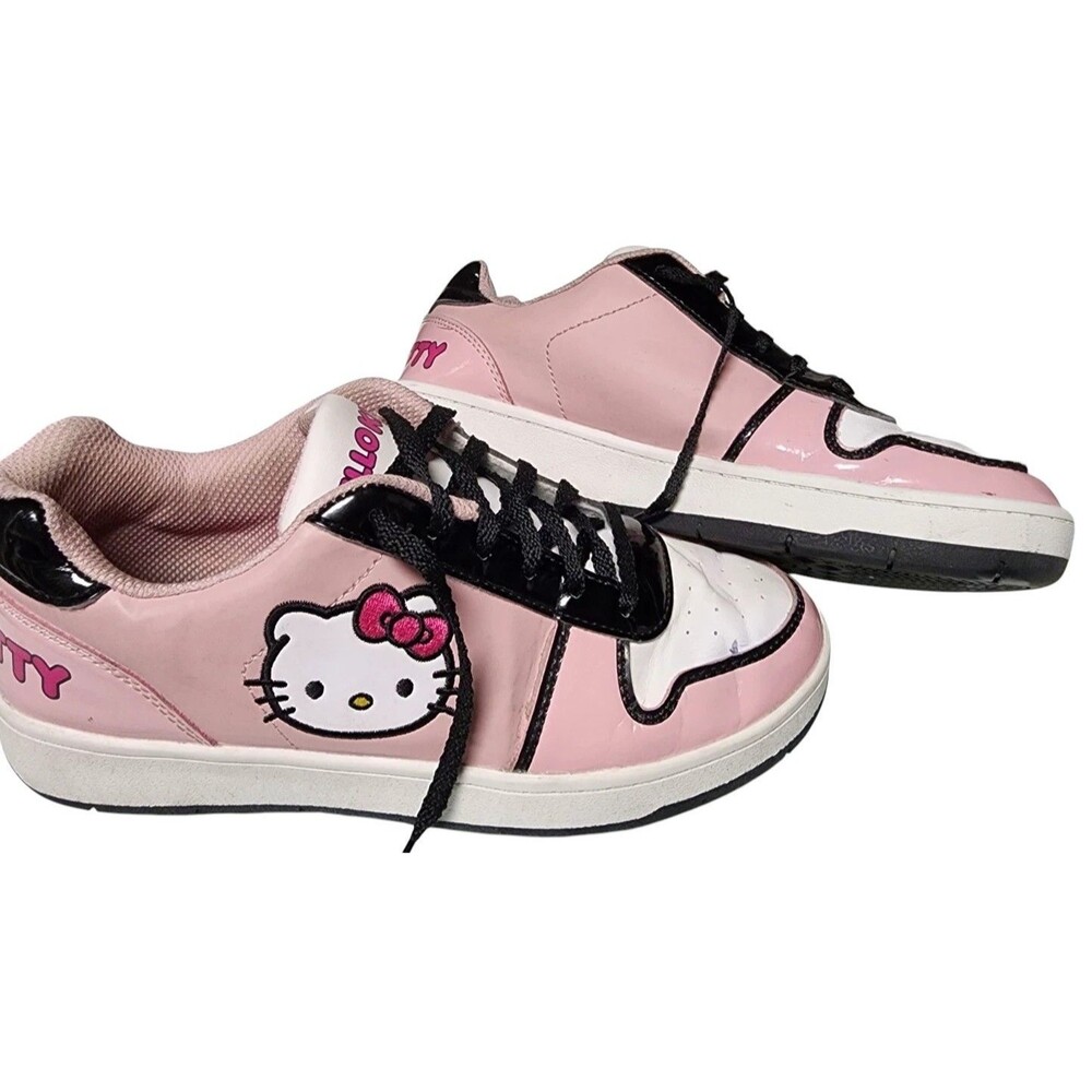 Hello Kitty Womens Pink Casual Sneakers Size 8 Sanrio